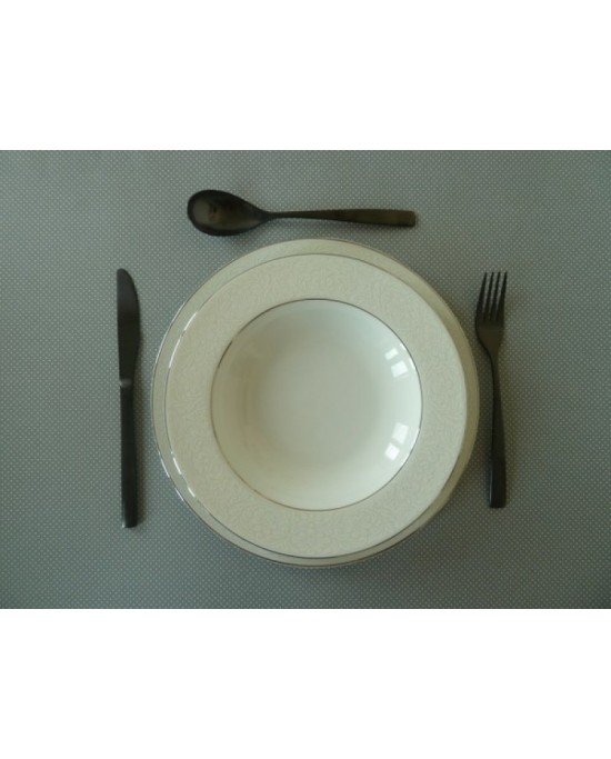 Porcelain dishes with platinum set of 20 pieces