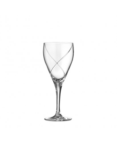 Red wine crystal glass...