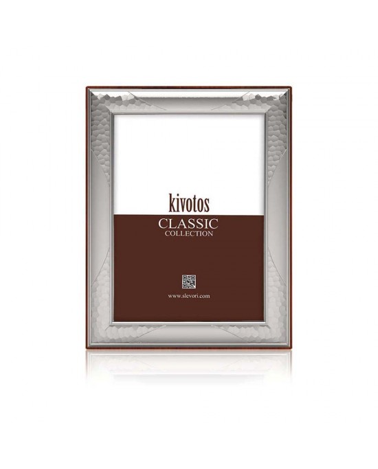 Silver frame with forged corners